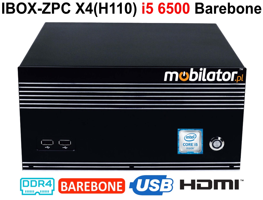 iBOX-ZPC X4 Komputer przemysowy  dla zastosowa magazynowych z moduem WiFi 6x COM